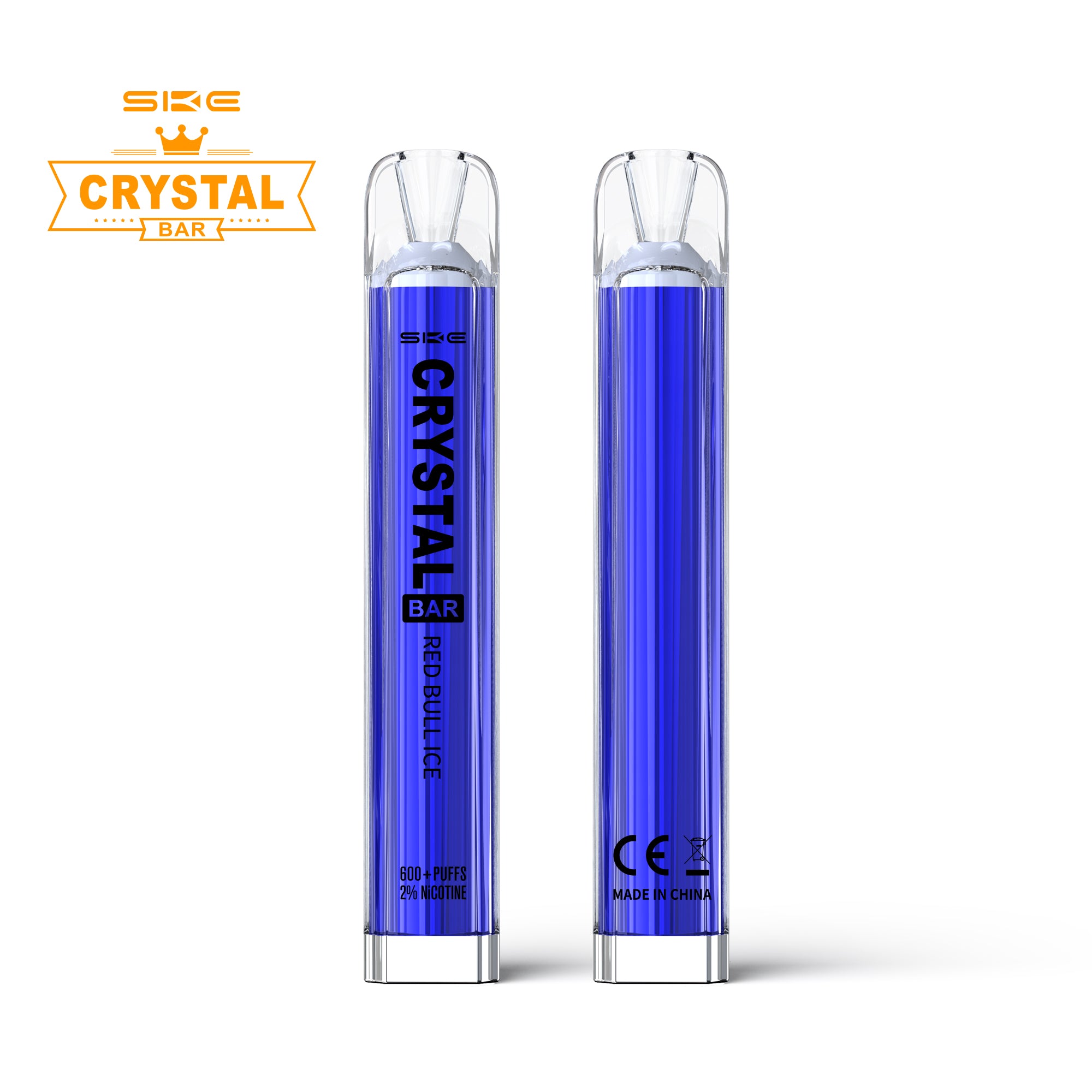 SKE Crystal Bar 600 - PreFilled POD Kit - Bull Ice 2% Or 20mg Nic