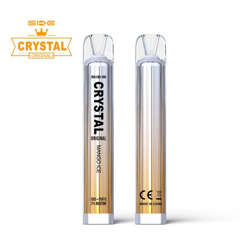 SKE Crystal Bar 600 - PreFilled POD Kit - Mango Ice 2% Or 20mg Nic