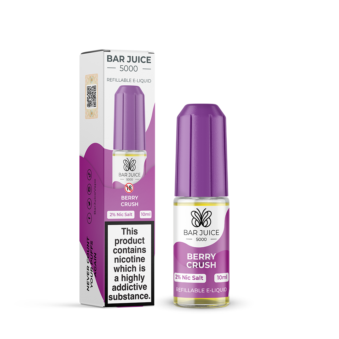Bar Juice 5000 - Berry Crush Nic Salt E-Liquid - 10ml - 20mg