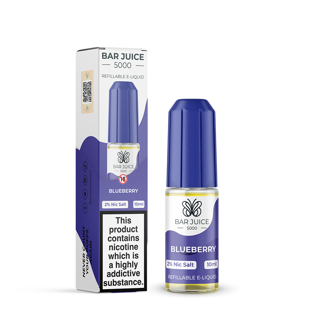 Bar Juice 5000 - Blueberry Nic Salt E-Liquid - 10ml - 20mg