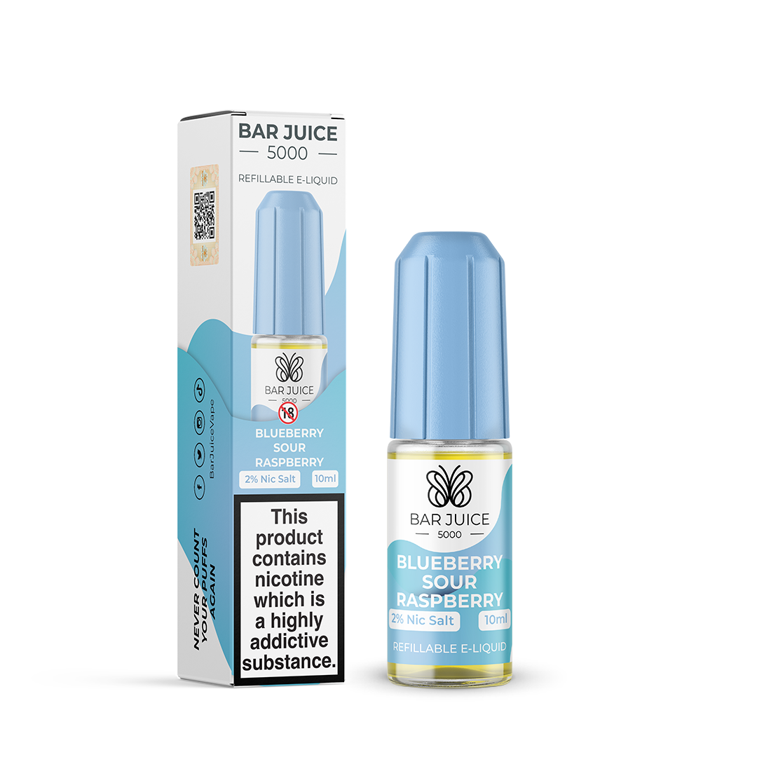 Bar Juice 5000 - Blueberry Sour Raspberry Nic Salt E-Liquid - 10ml - 10mg