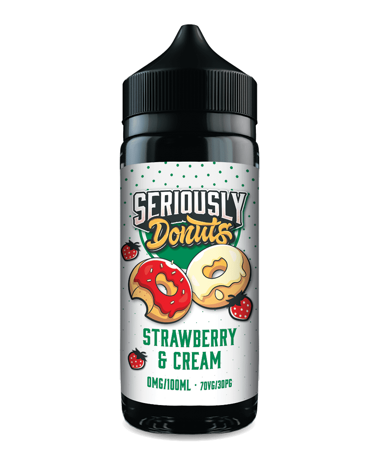E-Liquids & Juices - Doozy Vape Co - Seriously Donuts - Strawberry and Cream - 100ml
