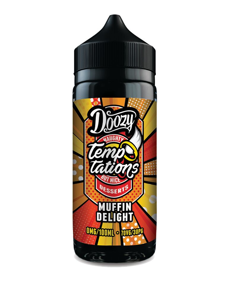E-Liquids & Juices - Doozy Vape Co - Doozy Temptations - Muffin Delight - 100ml